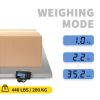 VEVOR Digital Livestock Scale 400Lbs x 0.2Lbs Pet Vet Scale Stainless Steel Large Platform Postal Shipping Scale Industrial Floor Scale dog Scale for