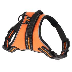 Pet Harness Medium To Large Dogs Dog (Option: Orange-S)