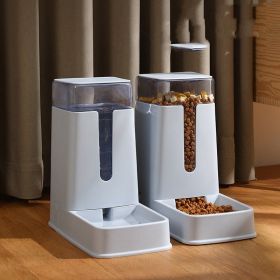 Pet Double Bowl Automatic Feeder Waterer (Dimensions: Green, Color: Water feeder)