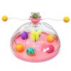 Interactive Cat Toy Ball Pets Cats Puzzle Spinning Track with Plush Balls Feather Teaser Kitten Toys Game Catnip Ball Toy