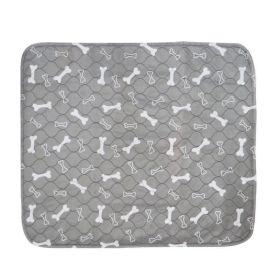 Three-layer Waterproof Pet Absorbent Pad (Color: Grey, size: L)