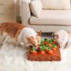 12 Plush Carrots Enrichment Dog Puzzle Toys Hide and Seek Carrot Farm Dog Toys Carrot Patch Dog Snuffle Toy for Puppy Large Dogs