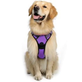 Dog Hand Holding Rope Reflective Vest (Option: Purple-M)