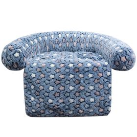 Pet Supplies Plush Kennel Sofa Blanket (Option: Dark Blue XINGX-110x130cm1720G)