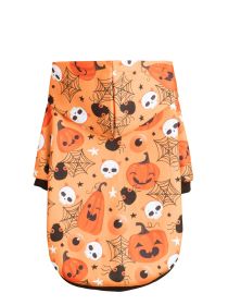 Pet Clothes Small And Medium Sized Dog Cat Pet Halloween Pumpkin Belt (Option: Pumpkin Spider-M)