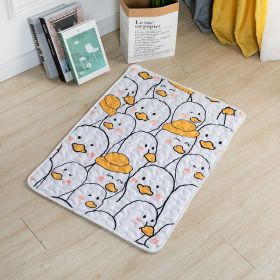 Dog Mat For Sleep Cotton Non-slip (Option: Small Yellow Duck-60cmx45cm)